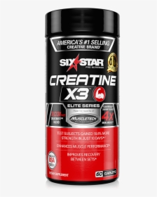 Creatine X3 Pill - Six Star Creatine, HD Png Download, Transparent PNG