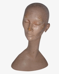 Mannequin Head Png - Bronze Sculpture, Transparent Png, Transparent PNG