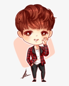 Fanart Of Rapmon From Bts Continues Crying - Bts Chibi Jin Png, Transparent Png, Transparent PNG