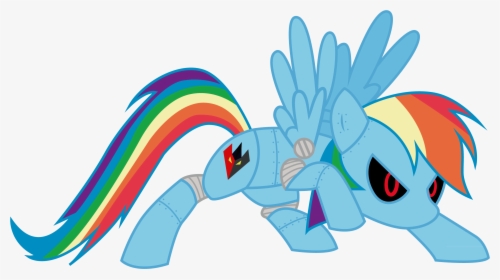Frankleonhart, Metal Dash, Rainbow Dash, Robot, Safe, - My Little Pony Rainbow Dash Robot, HD Png Download, Transparent PNG