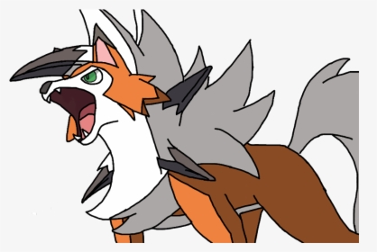 #favorite #wolftype #pokemon #lycanroc - Lycanroc Draw, HD Png Download, Transparent PNG