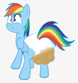 Transparent Poopy Diaper Clipart - My Little Pony Rainbow Dash Poop, HD Png Download, Transparent PNG