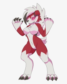 Roxie The Midnight Lycanroc - Female Midnight Lycanroc Fanart, HD Png Download, Transparent PNG