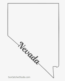 Free Nevada Outline With State Name On Border, Cricut - Nevada Shape, HD Png Download, Transparent PNG