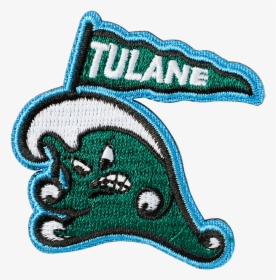 Tulane Wave With Flag Sticker Patch, HD Png Download, Transparent PNG