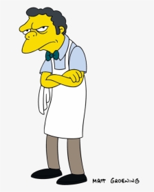 Moe From The Simpsons, HD Png Download, Transparent PNG