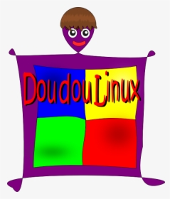Geek Doudou Linux Manta Doudou Black White Line Art, HD Png Download, Transparent PNG