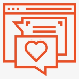Icon With Speech Bubbles With A Heart Inside - Web Browsing Icon, HD Png Download, Transparent PNG