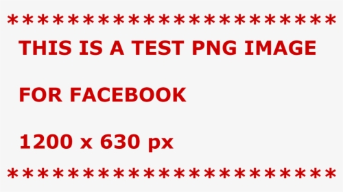 Fb Png Test Image 1200x630px - Morayfield State High School, Transparent Png, Transparent PNG