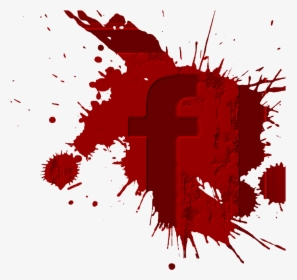 #facebook #fb #splash #red #sticker #ftestickers #picsartpassion - Vector Paint Splatter Red, HD Png Download, Transparent PNG