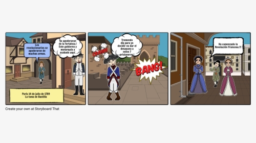 Revolucion Francesa Toma De Las Bastillas Comic, HD Png Download, Transparent PNG