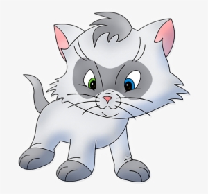 Gifs De Gatos Infantiles Png - Cute Cartoon Cat Clipart, Transparent Png, Transparent PNG