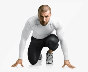 Push Possible® - Runners Starting Stance Front, HD Png Download, Transparent PNG