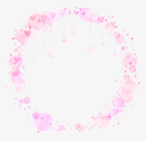 ##circle #hearts #icon #overlay #frame #tumblr #pink - Overlay Circle Frame Pink, HD Png Download, Transparent PNG