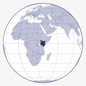 Where Is Kenya Located Large Map - World Map, HD Png Download, Transparent PNG