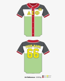 Delta Sigma Phi Full Button Baseball Jersey - Illustration, HD Png Download, Transparent PNG