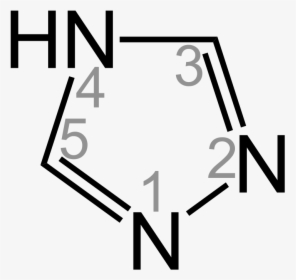 4h 1,2,4 Triazole Structural Formulav - Histidine Hydrochloride Monohydrate, HD Png Download, Transparent PNG