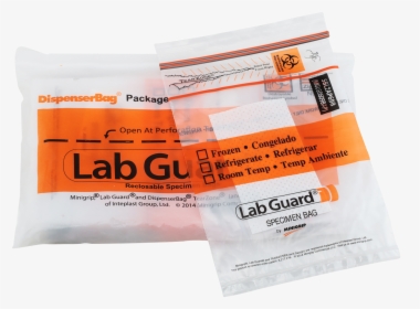 Lab Guard® Specimen Transport Biohazard Bag W/absorbent - Tan, HD Png Download, Transparent PNG