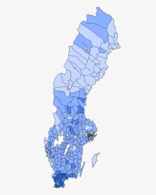 Sweden Democrats 2010 Election - Sweden Democrats Vote Map, HD Png Download, Transparent PNG