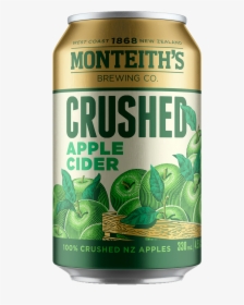 Beverage Can,drink,plant - Monteith's Crushed Apple Cider Can, HD Png Download, Transparent PNG