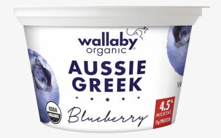 Wallaby Blueberry Organic Whole Milk Greek Yogurt - Wallaby Yogurt, HD Png Download, Transparent PNG
