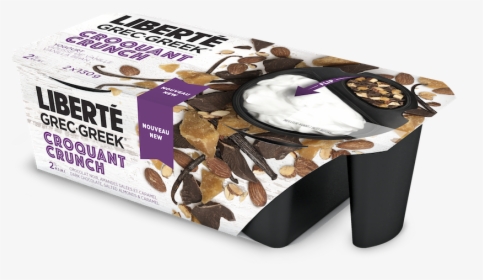 3d Grec2 Croquant Newdie 2x130g Choco Amandes Caramel - Liberte Greek Yogurt Crunch, HD Png Download, Transparent PNG