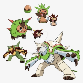 Shiny Chespin Evolution Line, HD Png Download, Transparent PNG