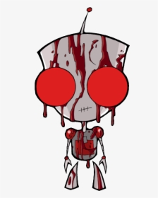 Bloody Gir From Invader Zim , Png Download - Invader Zim Gir Rage, Transparent Png, Transparent PNG