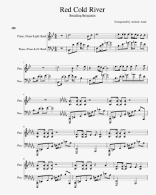 Red Cold River Sheet Music For Piano Download Free - Here Comes A Thought Piano Sheet Music, HD Png Download, Transparent PNG