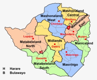 Zimbabwe Kartta, HD Png Download, Transparent PNG