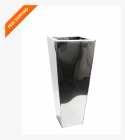 Stainless Steel Tapered Planter - Paper Bag, HD Png Download, Transparent PNG
