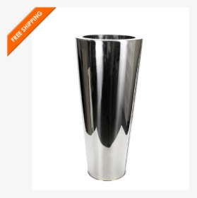 Stainless Steel Cone Planter - Vase, HD Png Download, Transparent PNG