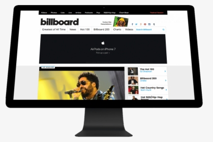 Billboard Header Overlaying Image - Led-backlit Lcd Display, HD Png Download, Transparent PNG