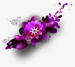 #flower #flowers #decoration #design #designs #overlay - Background Blue With Flower, HD Png Download, Transparent PNG