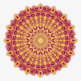 Transparent Flower Lace Png - Mandala Design Free Vector, Png Download, Transparent PNG