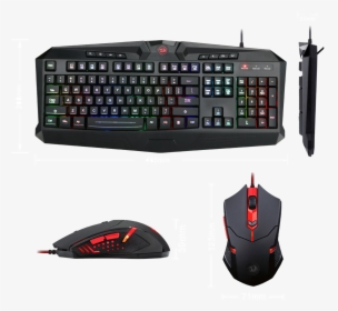 Redragon S101 Gaming Keyboard Mouse Combo, Rgb Led - Redragon S101 Gaming Keyboard, HD Png Download, Transparent PNG