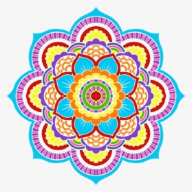 Transparent Flower Art Png - Black And White Mandala Png, Png Download, Transparent PNG