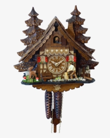 1 Day With Moving Wood Chopper - Christmas Cuckoo Clock, HD Png Download, Transparent PNG
