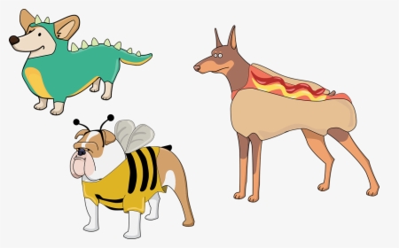 Clip Art Of The Best - Dog In Costume Drawing, HD Png Download, Transparent PNG