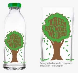 Trees Are What We Need - Environmental Water Bottle Design, HD Png Download, Transparent PNG