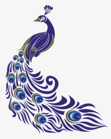 Transparent Mor Pankh Png - Drawing Of Peacock With Colour, Png Download, Transparent PNG