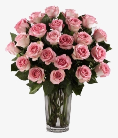 2dozen Pink Roses Vase, HD Png Download, Transparent PNG