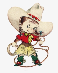Vintage Cowgirl Clipart, HD Png Download, Transparent PNG