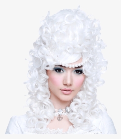 Marie Antoinette White Wig - Headpiece, HD Png Download, Transparent PNG