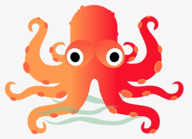 Transparent Octopus Clip Art - รูป การ์ตูน หมึก น่า รัก, HD Png Download, Transparent PNG