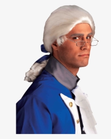 Historical White Wig - Founding Fathers With Ponytails, HD Png Download, Transparent PNG