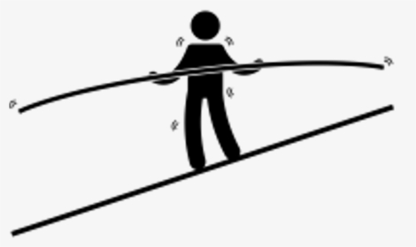 Tight Rope Walker Png Clipart , Png Download - Acrobat On A Rope, Transparent Png, Transparent PNG