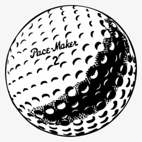 Clip Art Golf Ball And Tee Clip Art - Vintage Golf Ball Clip Art, HD Png Download, Transparent PNG