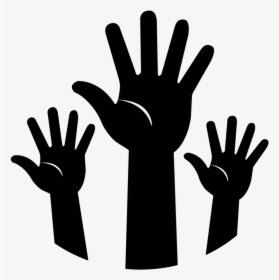 Transparent Raising Hands Clipart - Transparent Raised Hands Icon, HD Png Download, Transparent PNG