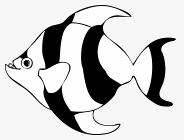 Fish Clipart Black And White, HD Png Download, Transparent PNG